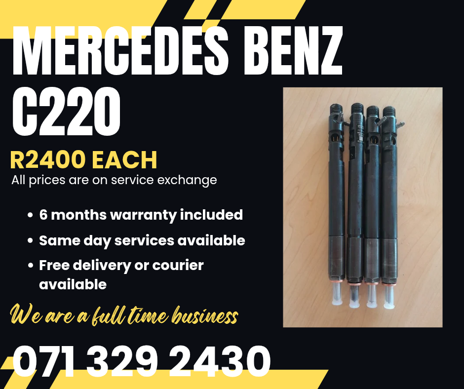 MERCEDES BENZ C220 DIESEL INJECTORS FOR SALE WITH WARRANTY - Private Seller MERCEDES BENZ C220 DIESEL INJECTORS FOR SALE WITH WARRANTY - Private Seller