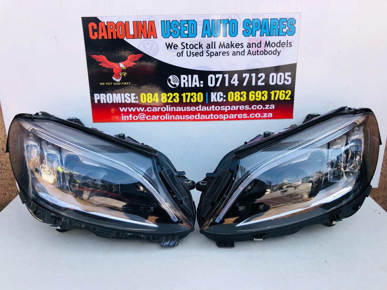 Mercedes Benz W205 LCI Multibeam left and right side LED Xenon headlights - Private Seller