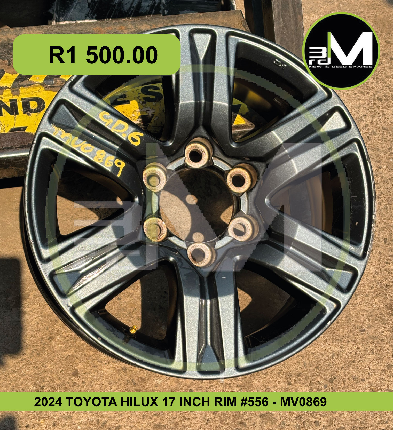2024 TOYOTA HILUX 17 INCH RIM #556 - MV0869 - Private Seller