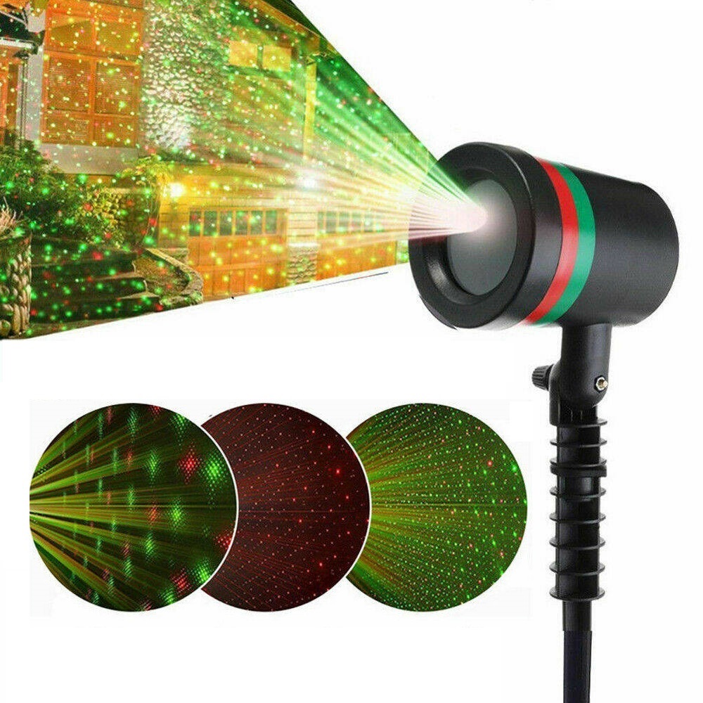 Laser Stage Disco Party Holographic Light Projector, Landscape Garden Outdoor