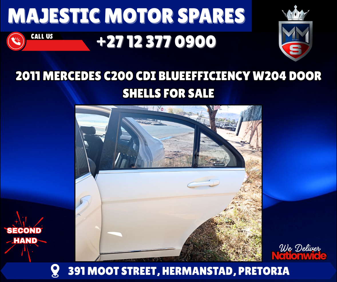2011 Mercedes C200 CDI W204 Door Shells For Sale - Private Seller 2011 Mercedes C200 CDI W204 Door Shells For Sale - Private Seller