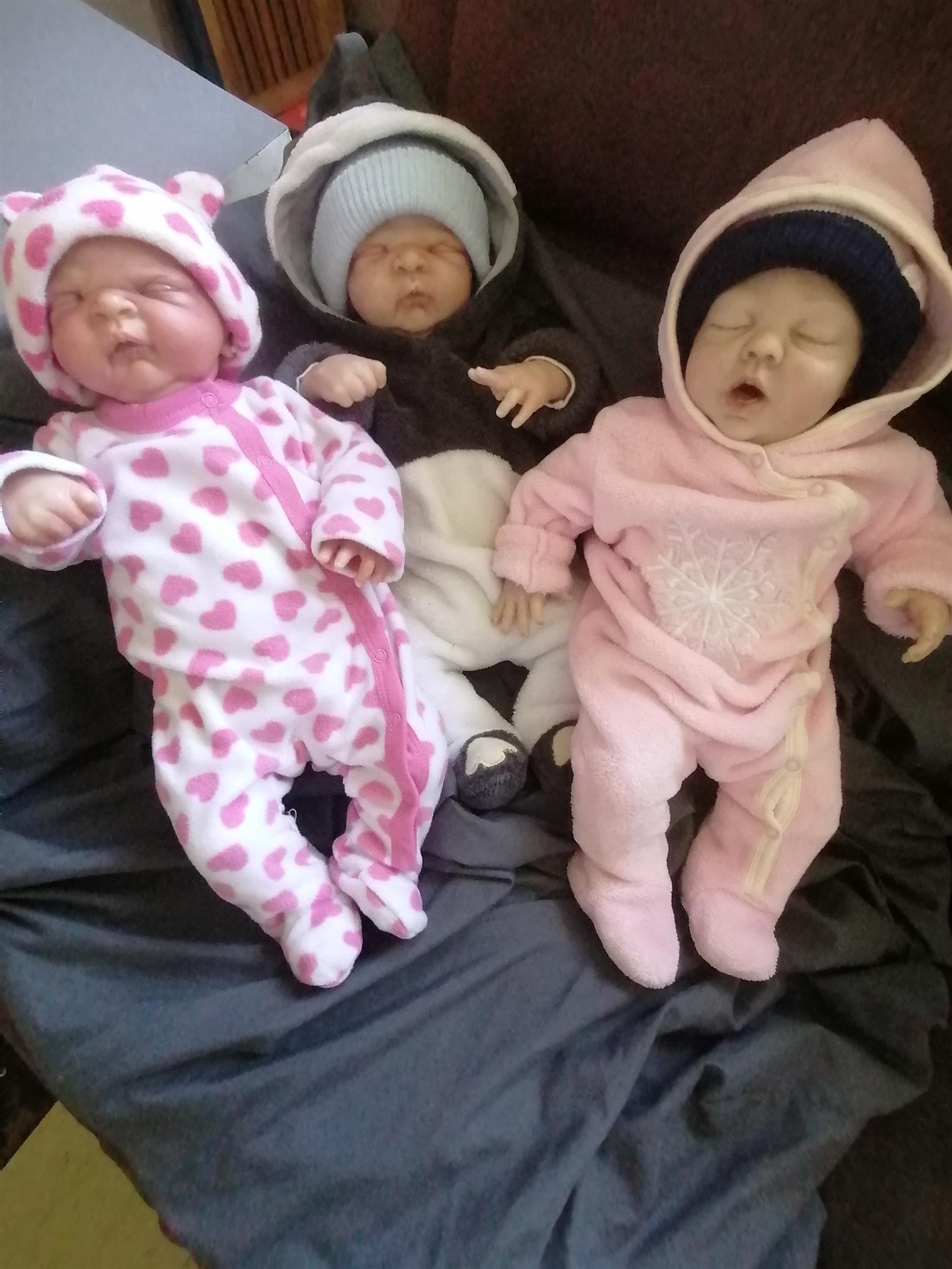3 pre-loved Reborn babies