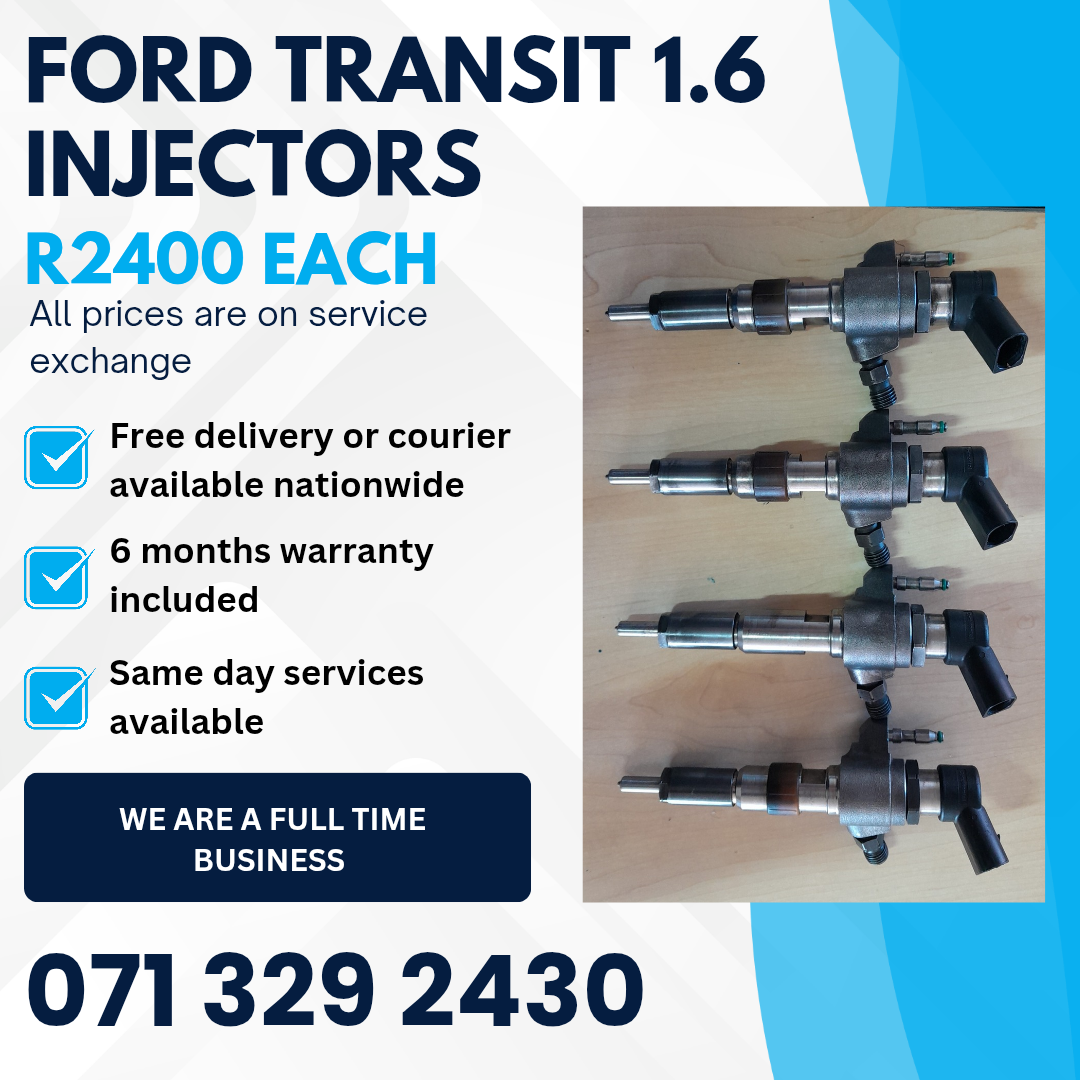 FORD TRANSIT 1.6 INJECTORS FOR SALE WITH WARRANTY - Private Seller FORD TRANSIT 1.6 INJECTORS FOR SALE WITH WARRANTY - Private Seller