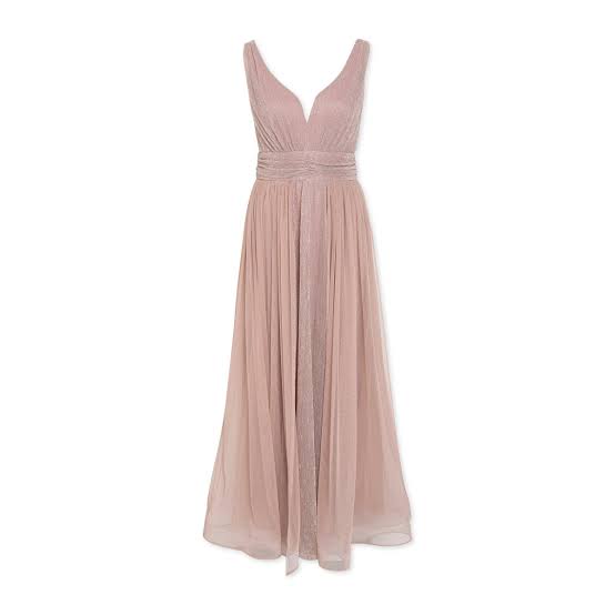 Matric dance dress - Pink Shimmer Maxi dress