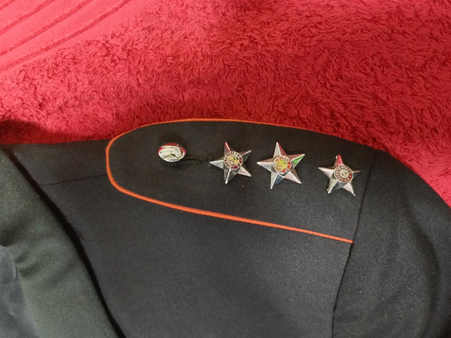 Military uniform collectors items for sale.