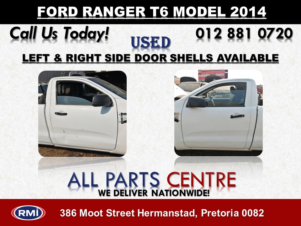 Ford Ranger T6 Model 2014 Used Left and Right Door Shells for Sale