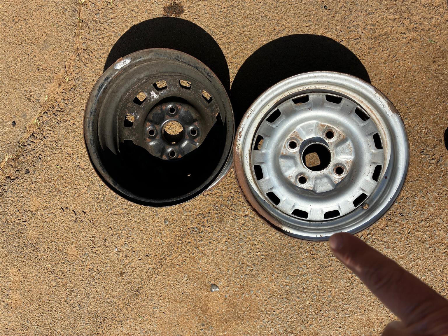 Mazda Rims13 inch 13" Rustler 323 P3 4 114 PCD. - Private Seller Mazda Rims13 inch 13" Rustler 323 P3 4 114 PCD. - Private Seller