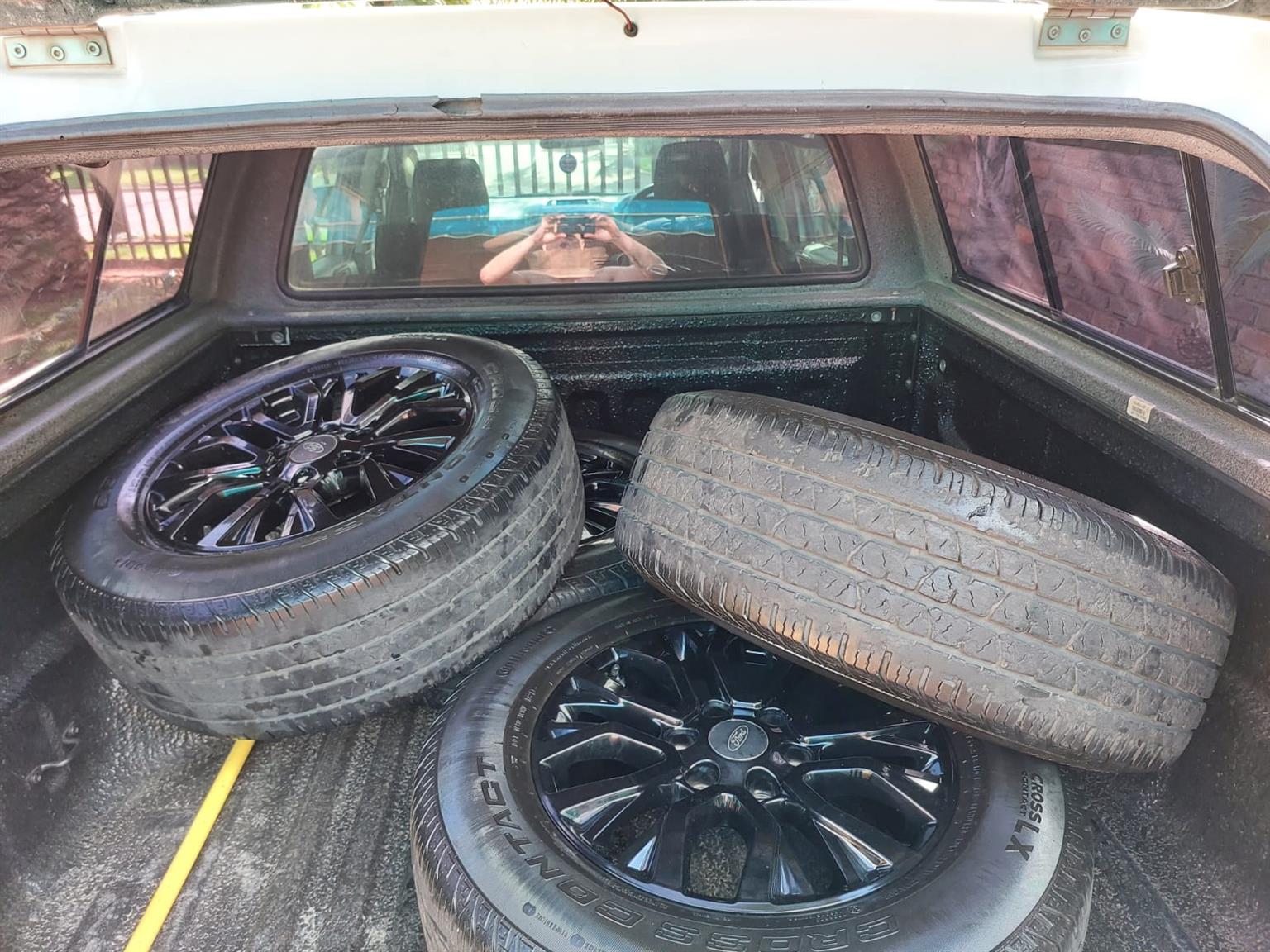 Mags and tyres for sale good cond mags tyres 50% thread left - Private Seller