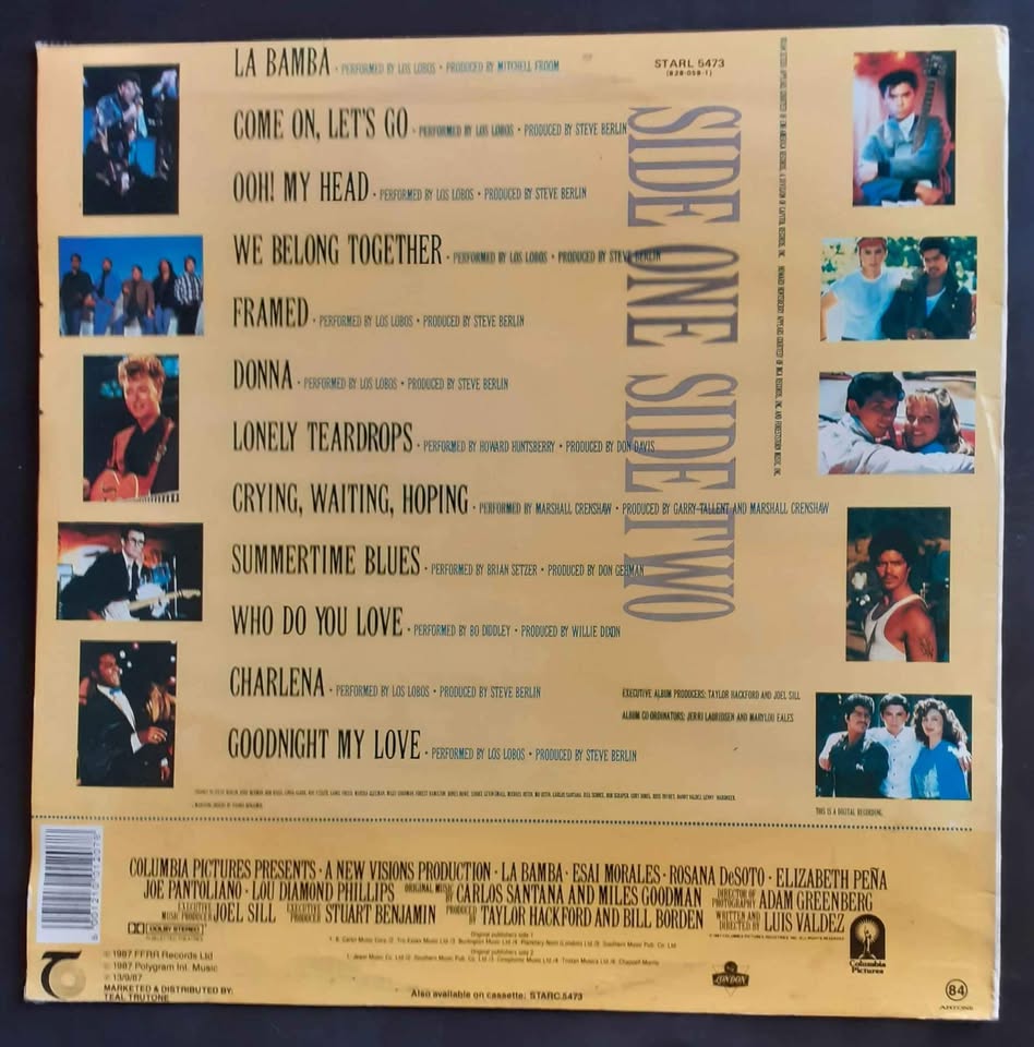 La Bamba (Original Motion Picture Soundtrack) LP Record