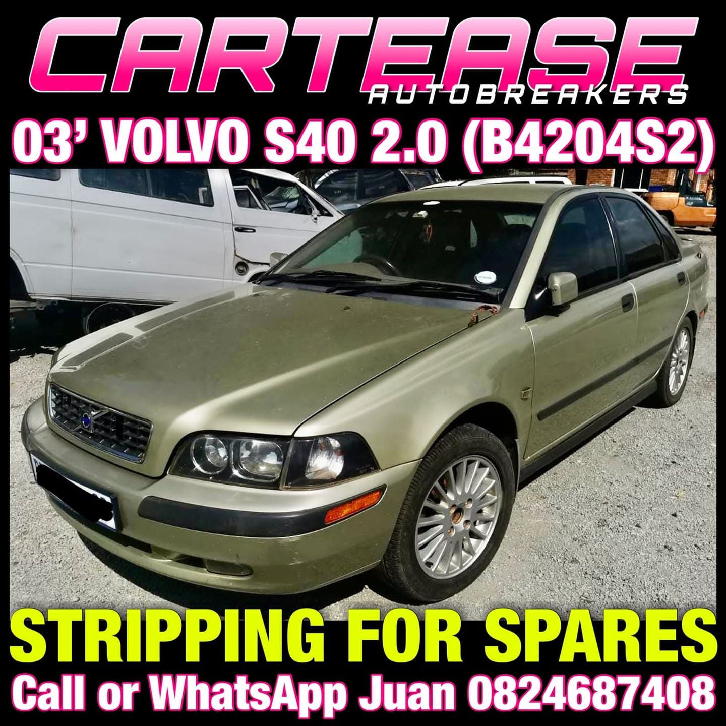 V0LVO S40 2LT 2003 #B4204S2 STRIPPING FOR SPARES - Private Seller