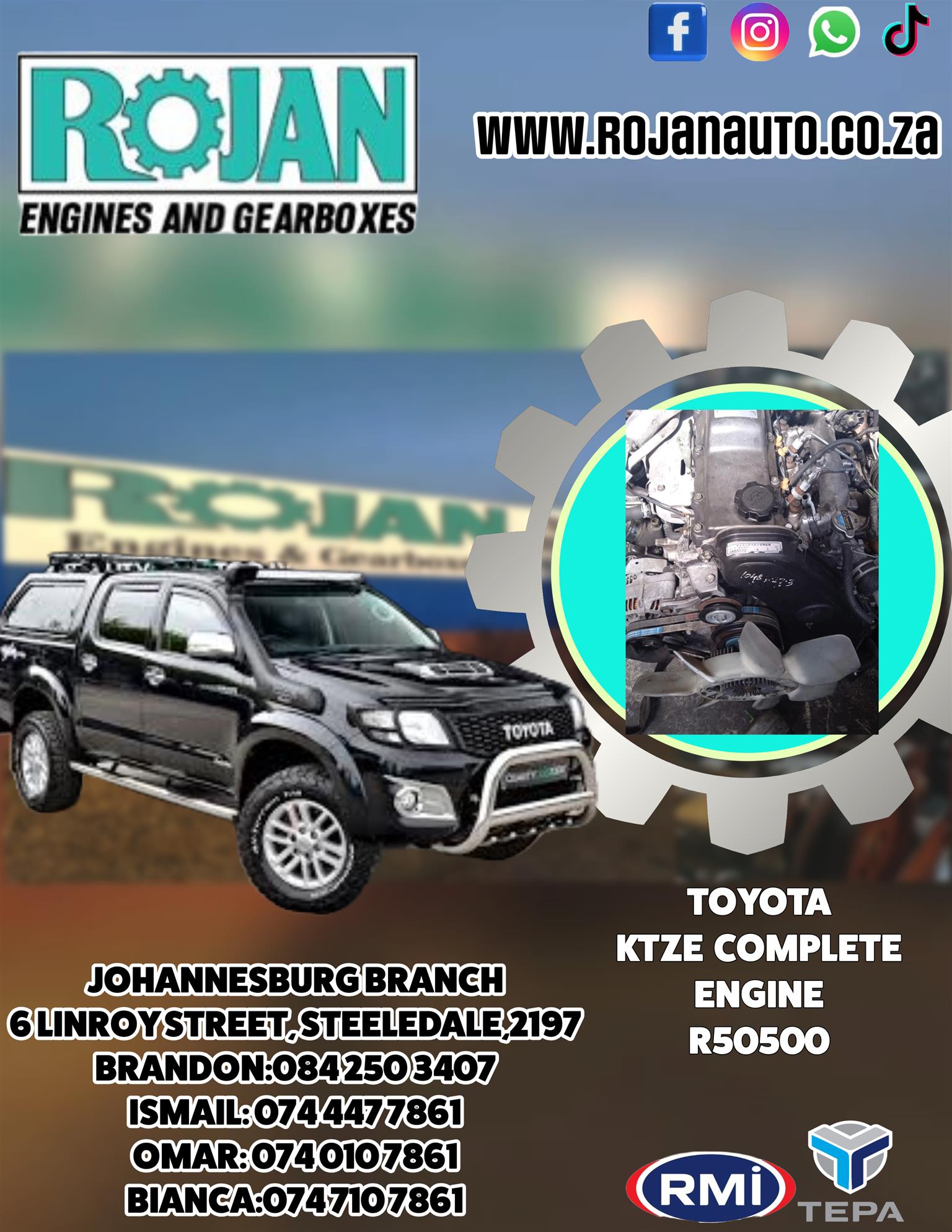 Toyota KTZE Engine - Private Seller