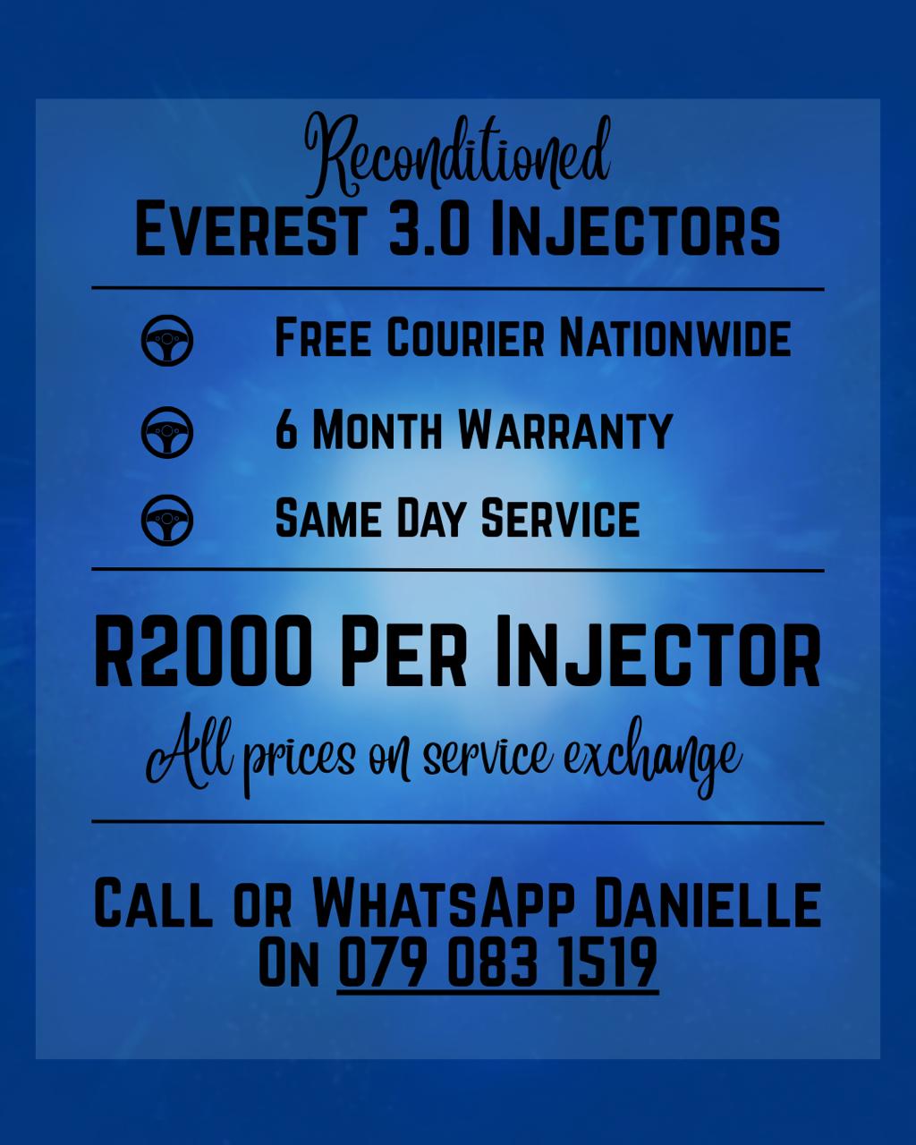 FORD EVEREST 3.0 INJECTORS FOR SALE WITH WARRANTY INCLUDED - Private Seller FORD EVEREST 3.0 INJECTORS FOR SALE WITH WARRANTY INCLUDED - Private Seller