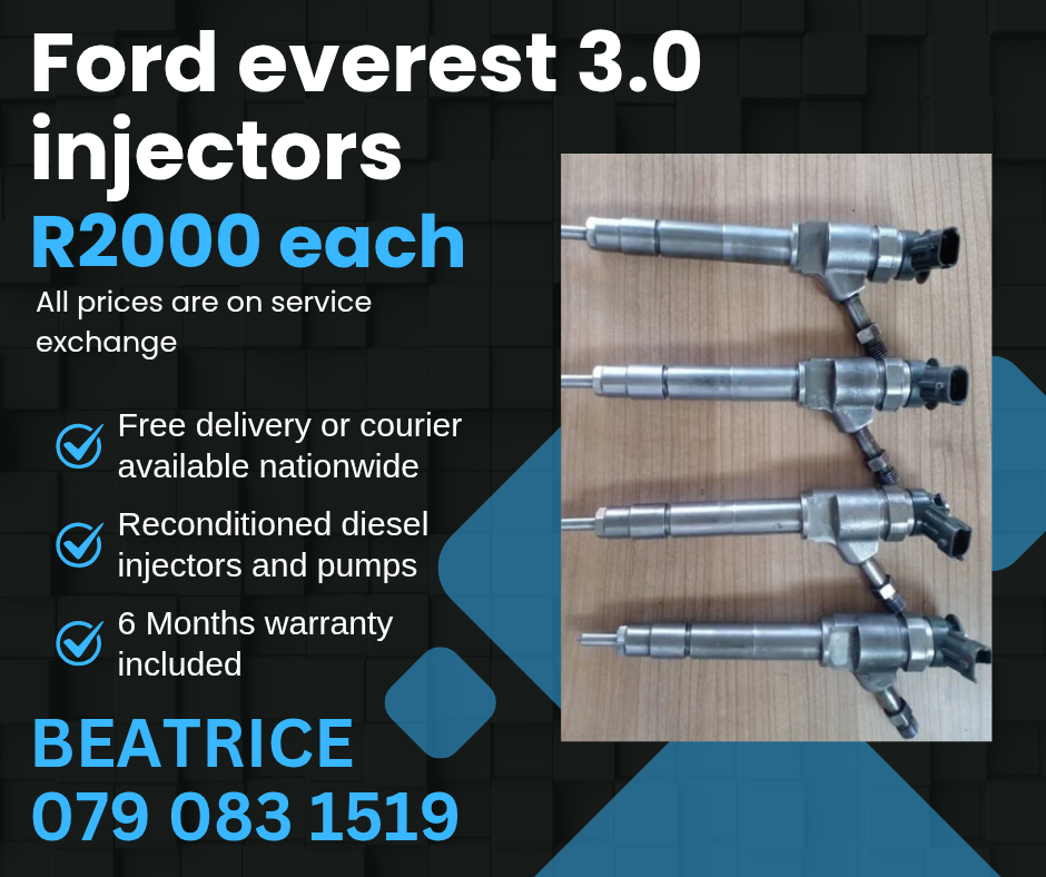 FORD EVEREST 3.0 INJECTORS FOR SALE WITH WARRANTY - Private Seller FORD EVEREST 3.0 INJECTORS FOR SALE WITH WARRANTY - Private Seller