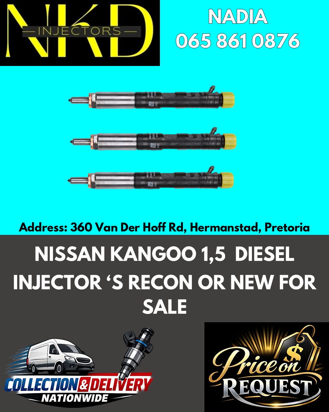 NISSAN KANGOO 1.5 QUALITY DIESEL INJECTORS FOR SALE - Private Seller NISSAN KANGOO 1.5 QUALITY DIESEL INJECTORS FOR SALE - Private Seller