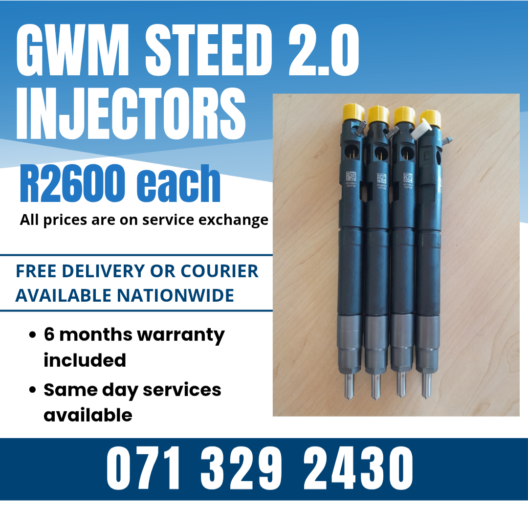 GWM STEED 2.0 INJECTORS FOR SALE WITH WARRANTY ON