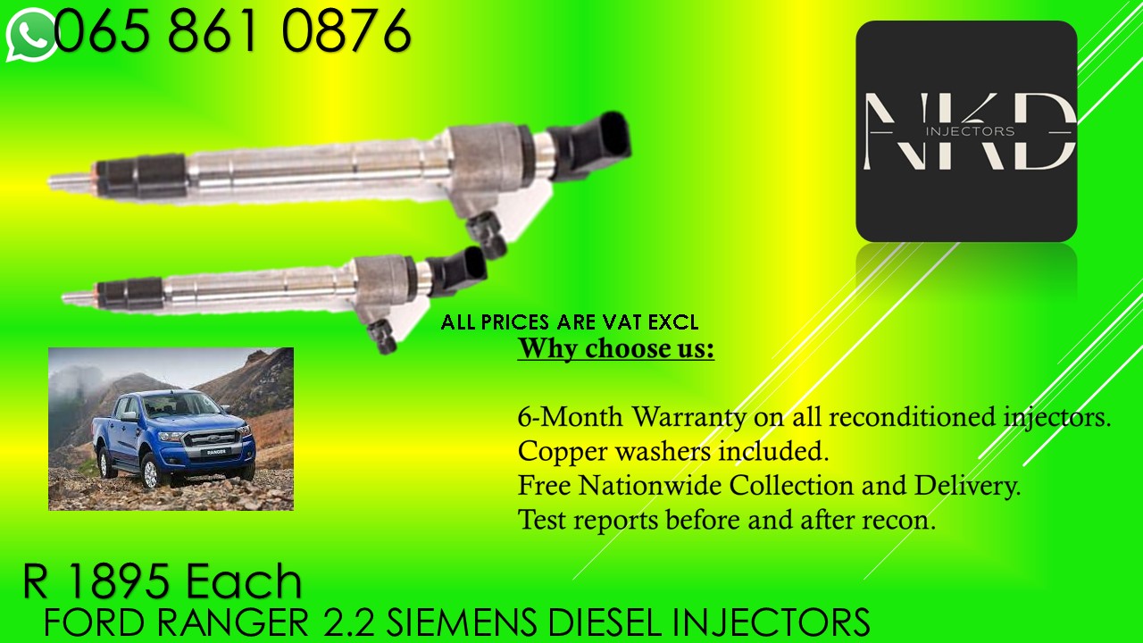 Ford Ranger 2.2 T5 diesel injectors for sale on exchange or recon the originals - Private Seller Ford Ranger 2.2 T5 diesel injectors for sale on exchange or recon the originals - Private Seller