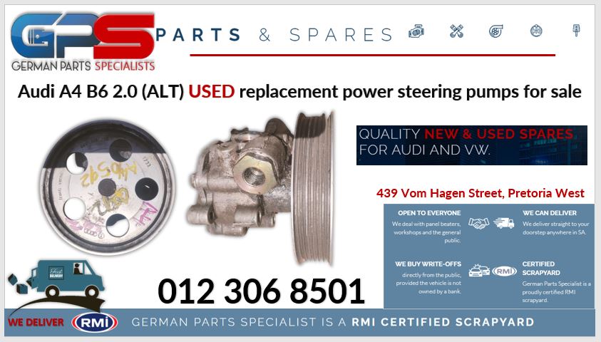 Audi A4 B6 2.0 (ALT) used replacement power steering pumps for sale - Private Seller