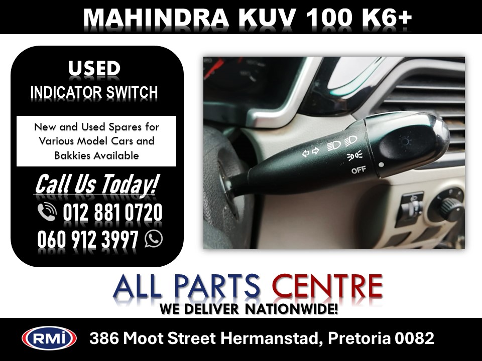Mahindra Kuv 100 K6+ Used Indicator Switch for Sale Mahindra Kuv 100 K6+ Used Indicator Switch for Sale
