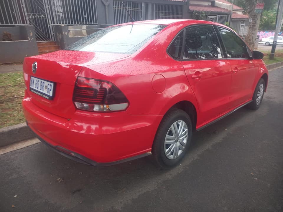 2023 VW POLO 6 SEDAN 1.4 PETROL, MANUAL, RED COLOR, MILEAGE MOTOR PLAN,