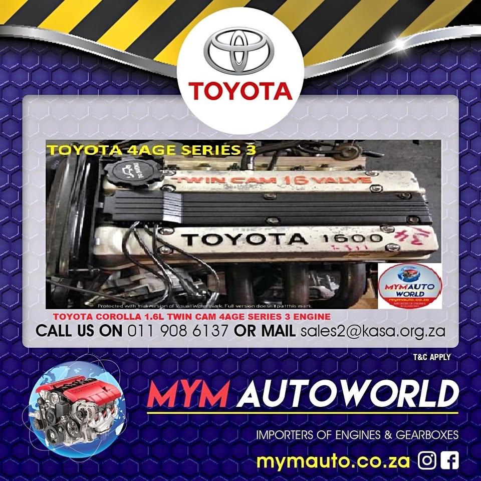 TOYOTA COROLLA 1.6L TWIN CAM 4AGE SERIES 3 ENGINE - Private Seller TOYOTA COROLLA 1.6L TWIN CAM 4AGE SERIES 3 ENGINE - Private Seller
