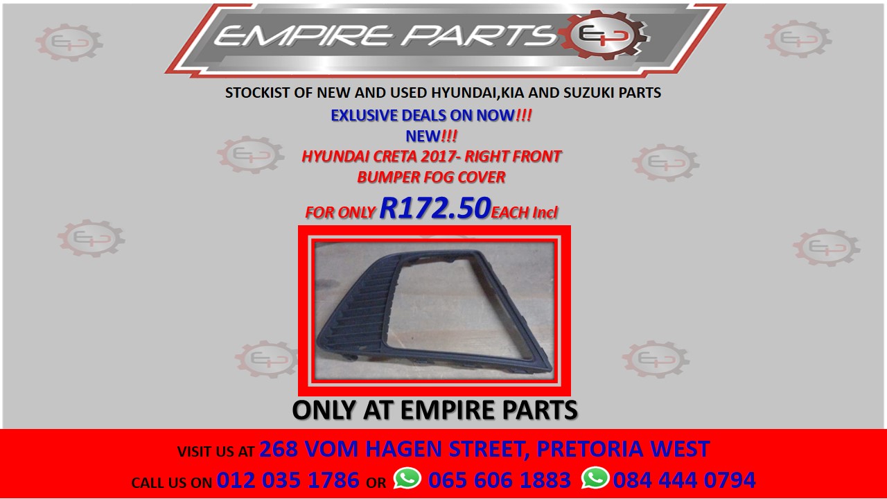 HYUNDAI CRETA 2017- RIGHT FRONT BUMPER FOG COVER - Private Seller HYUNDAI CRETA 2017- RIGHT FRONT BUMPER FOG COVER - Private Seller