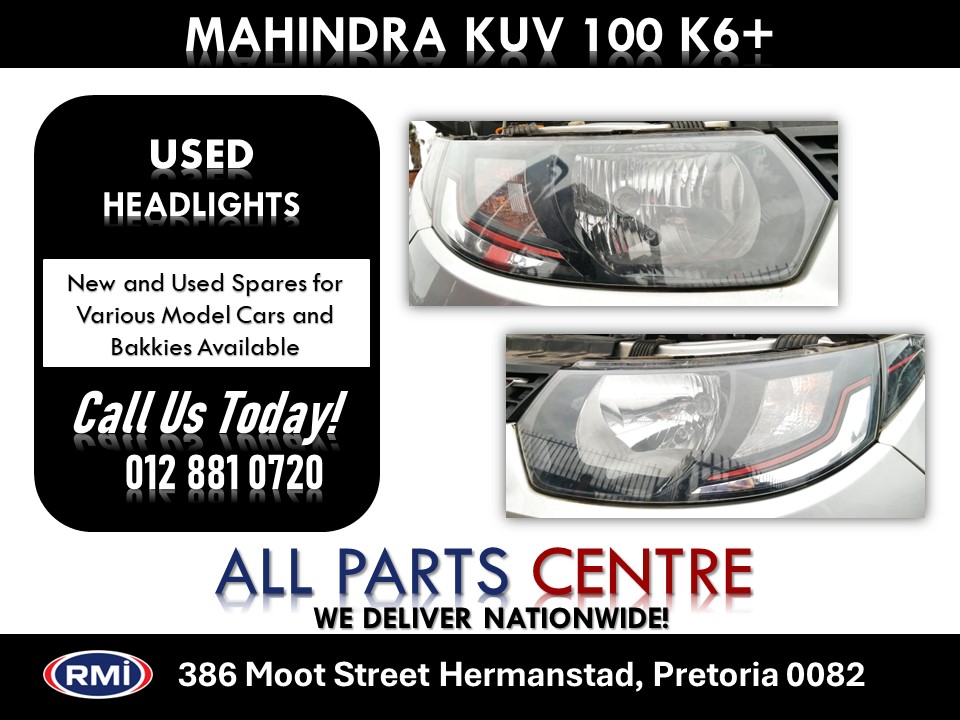 Mahindra Kuv 100 K6+ Used Headlights for Sale Mahindra Kuv 100 K6+ Used Headlights for Sale