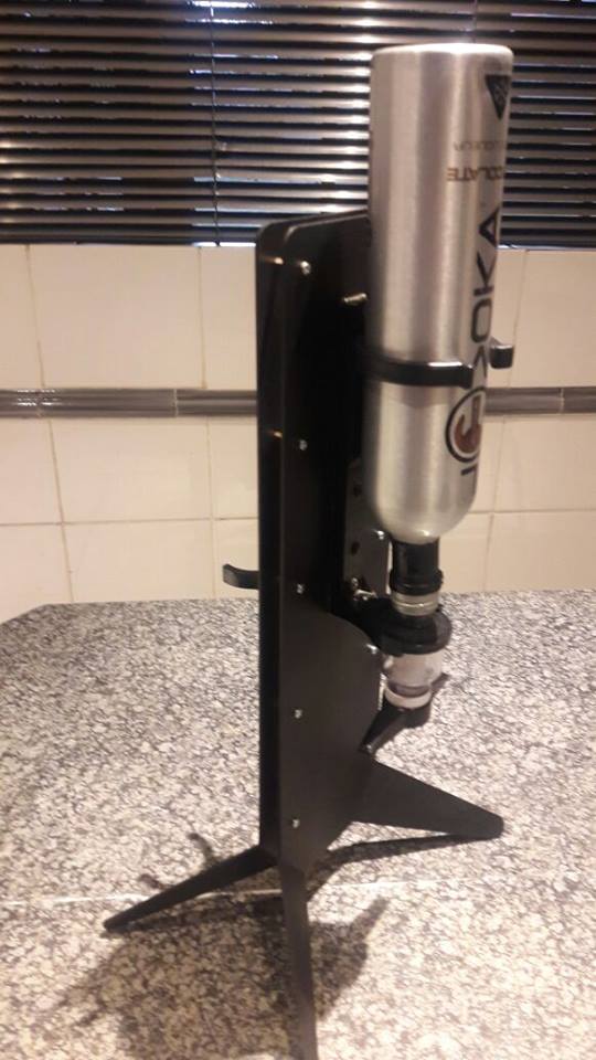 Liquor Dispenser: Unique Free Standing with 2-Optics. Made of Iron. Brand New