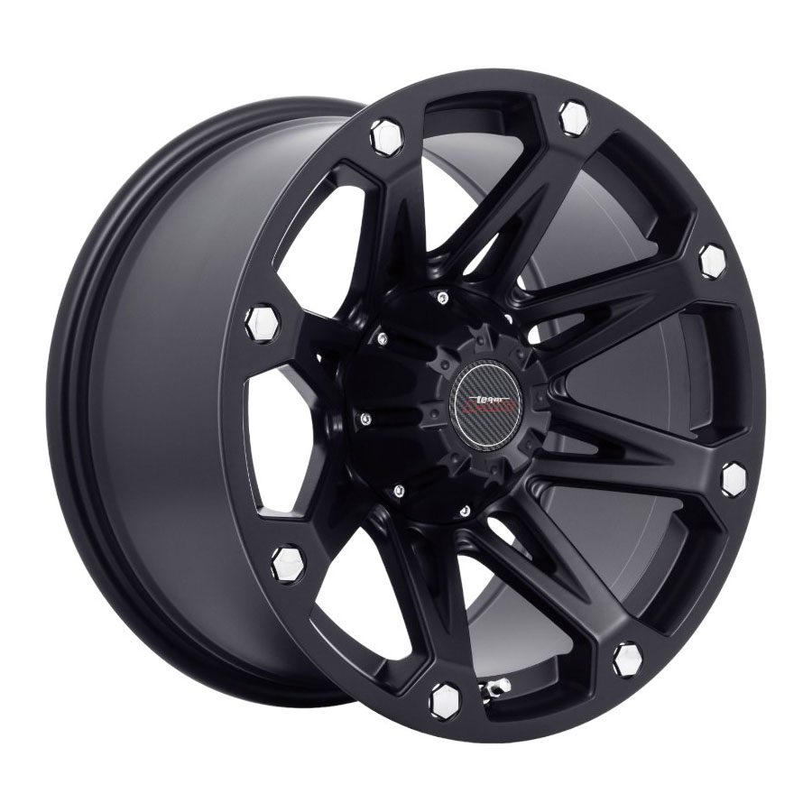 18″ A- Line Hazard 5/127 Satin Black Alloy Wheels