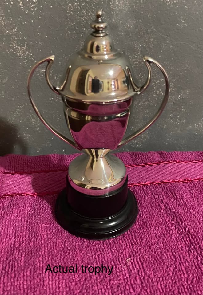 vintage silver trophy