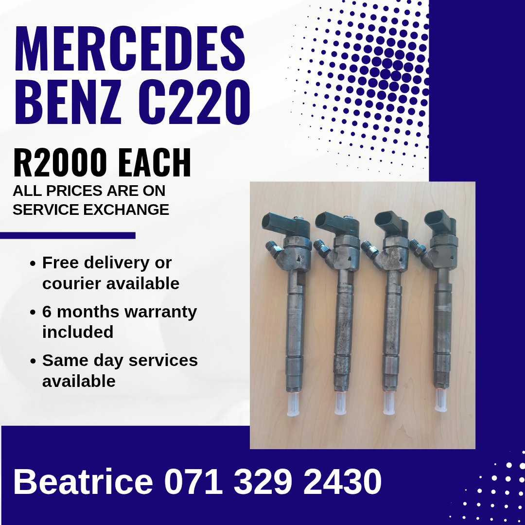 MERCEDES BENZ C220 DIESEL INJECTORS FOR SALE WITH WARRANTY - Private Seller MERCEDES BENZ C220 DIESEL INJECTORS FOR SALE WITH WARRANTY - Private Seller