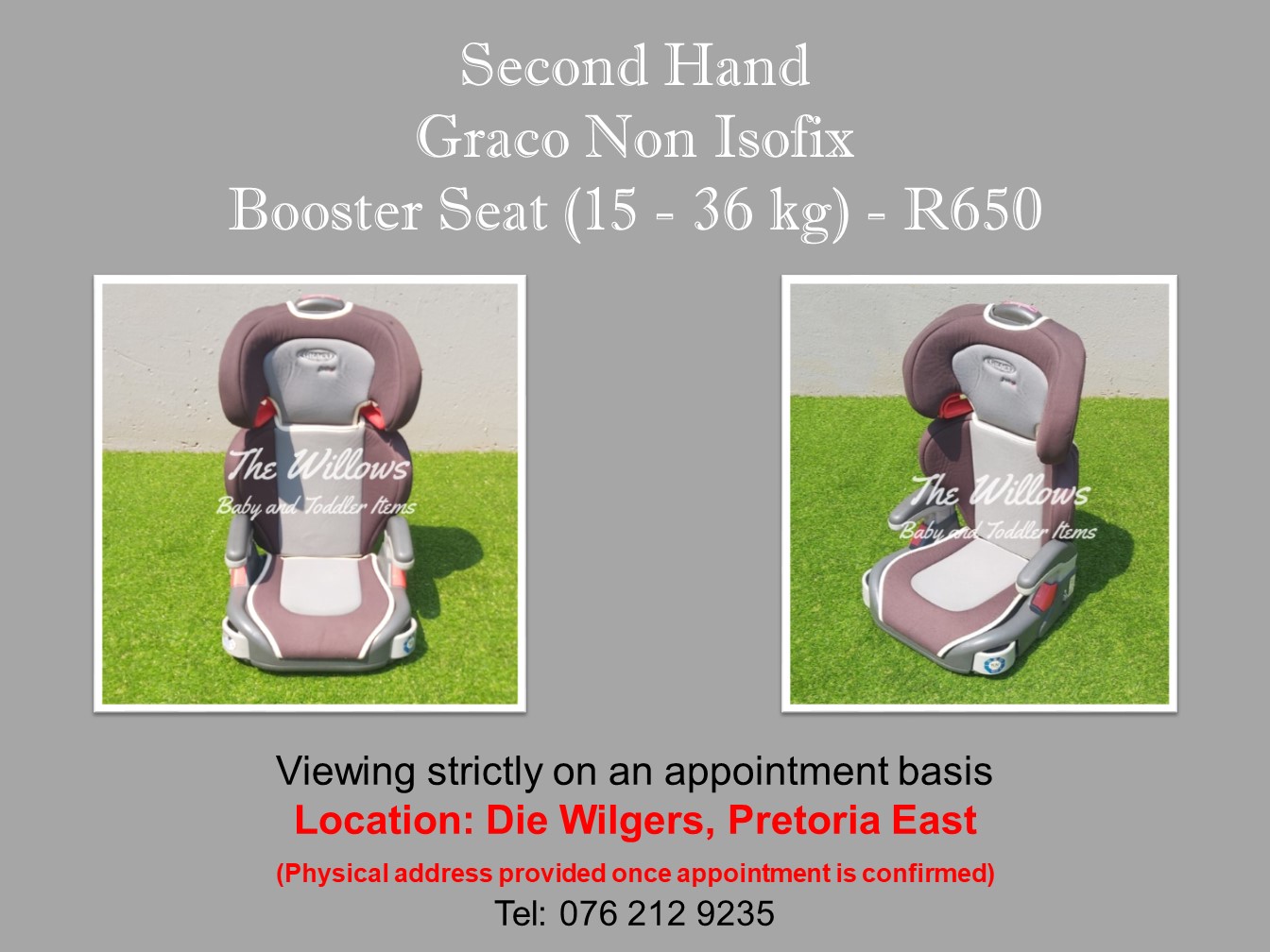 second hand booster seat