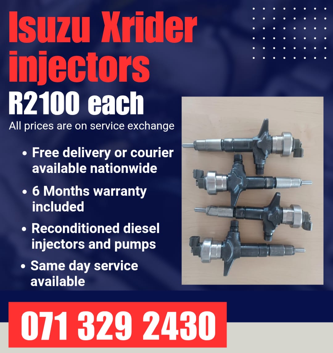ISUZU XRIDER INJECTORS FOR SALE WITH WARRANTY INCLUDED - Private Seller ISUZU XRIDER INJECTORS FOR SALE WITH WARRANTY INCLUDED - Private Seller