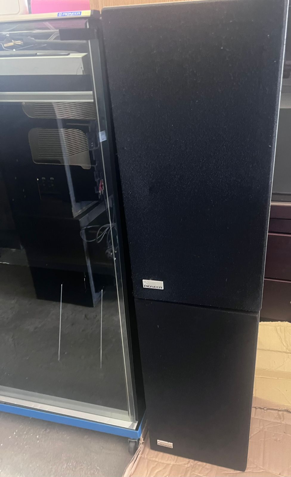 Pioneer PL420 Turntable and Stereo Cabinet and Speakers