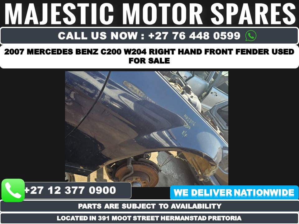 2007 Mercedes benz W204 C200 fender used for sale - Private Seller 2007 Mercedes benz W204 C200 fender used for sale - Private Seller