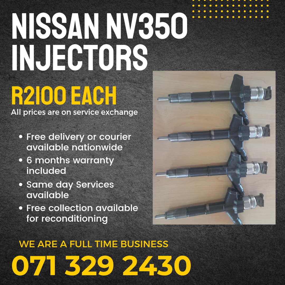 NISSAN NV350 DIESEL INJECTORS FOR SALE WITH WARRANTY - Private Seller NISSAN NV350 DIESEL INJECTORS FOR SALE WITH WARRANTY - Private Seller