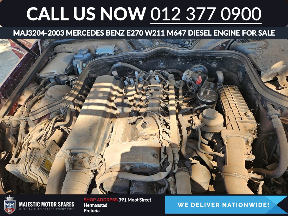 Mercedes Benz E270 W211 2003 diesel M647 automatic engine for sale - Private Seller Mercedes Benz E270 W211 2003 diesel M647 automatic engine for sale - Private Seller