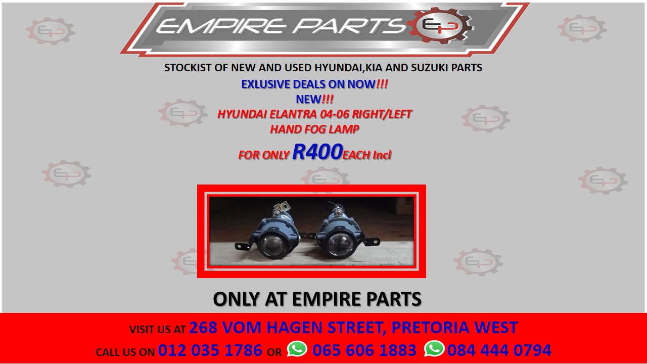 HYUNDAI ELANTRA 04-06 RIGHT/LEFT HAND FOG LAMP FOR SALE EACH - Private Seller HYUNDAI ELANTRA 04-06 RIGHT/LEFT HAND FOG LAMP FOR SALE EACH - Private Seller