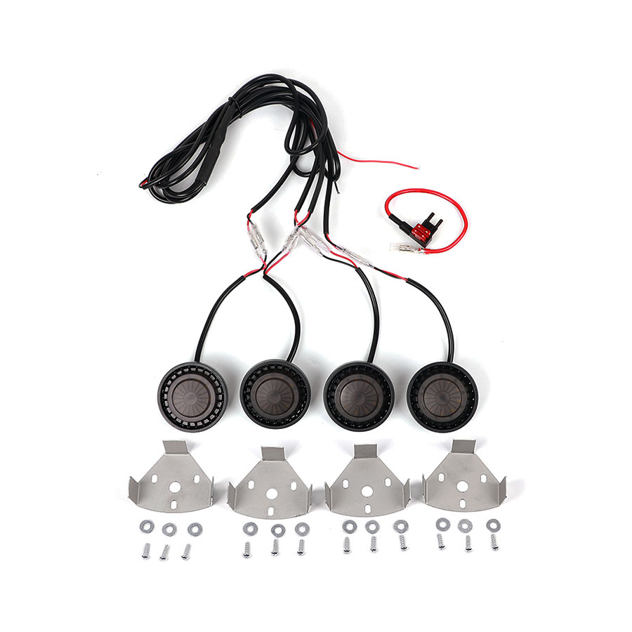 LED360 Black Widow GrilleLighting Set with Harness – Suitable for Jeep Wrangler (White)