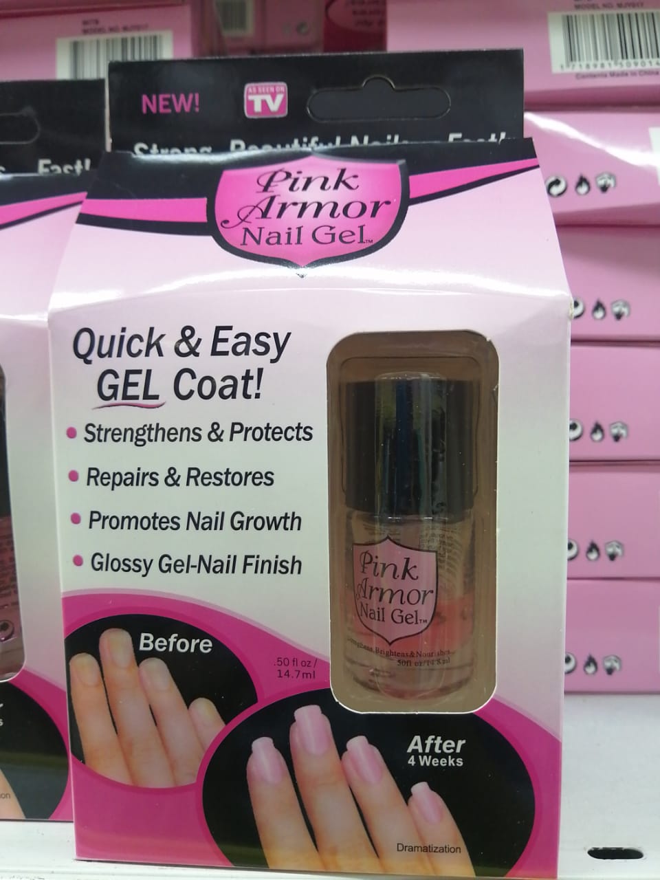 pink armor gel nail polish