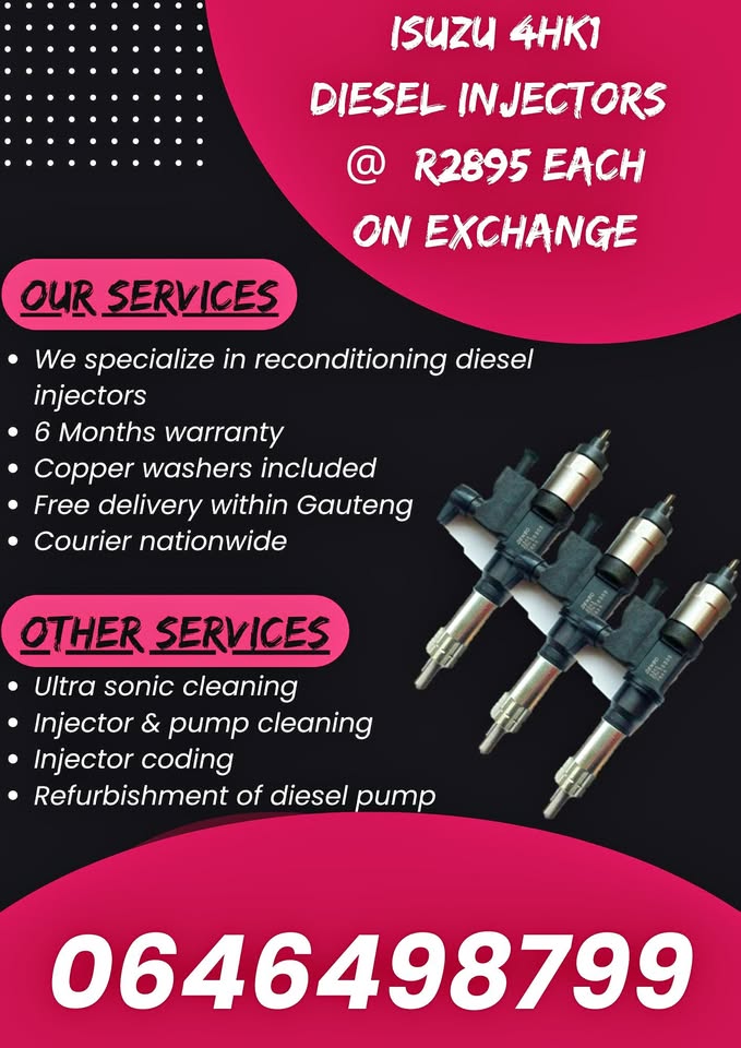 ISUZU 4HK1 DIESEL INJECTORS - Private Seller ISUZU 4HK1 DIESEL INJECTORS - Private Seller