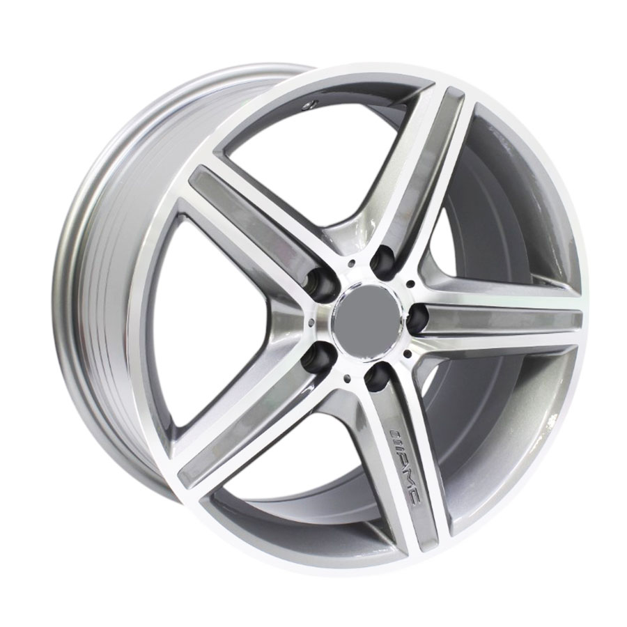 17″ GR4157 5/112 Gunmetal Machine Face Alloy Wheels