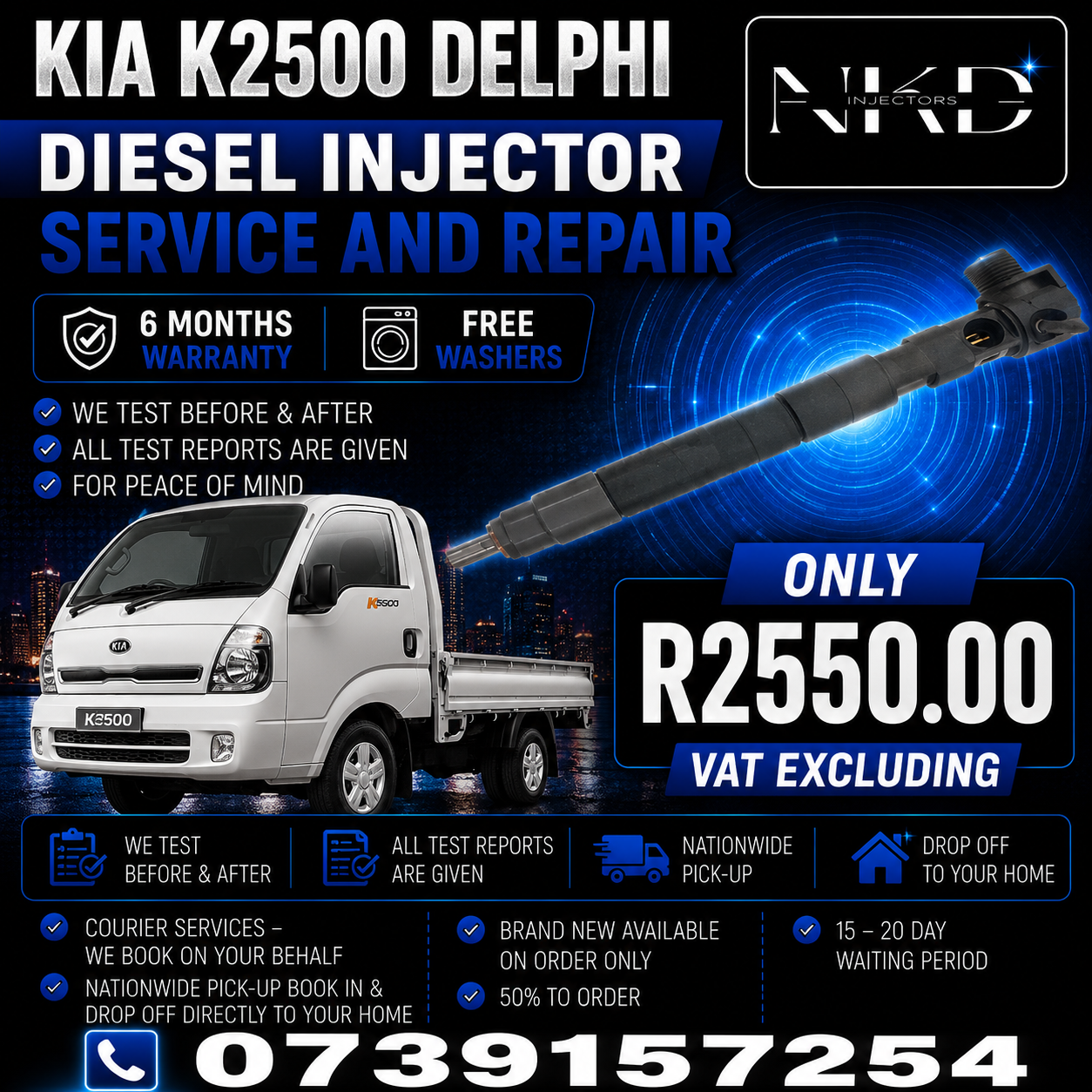 Kia_K2500_Delphi_Injectors_On_Recondition - Private Seller Kia_K2500_Delphi_Injectors_On_Recondition - Private Seller