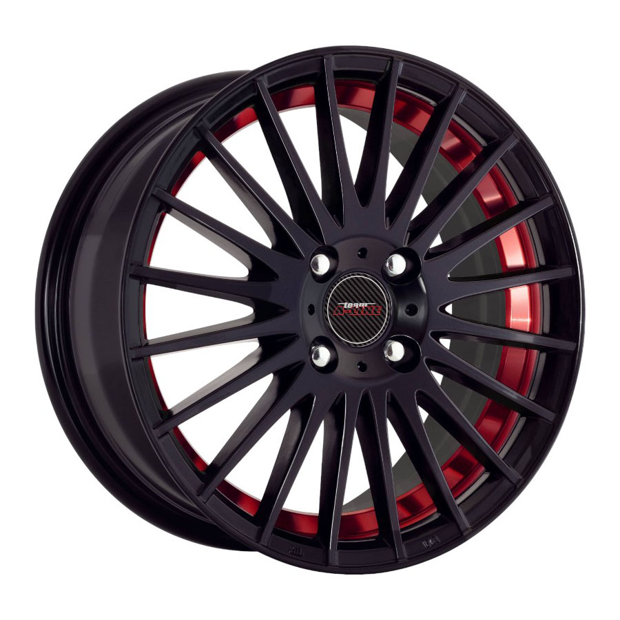 15″ A-Line Stilletto 4/100 Velvet Black with Red Undercut Alloy Wheels