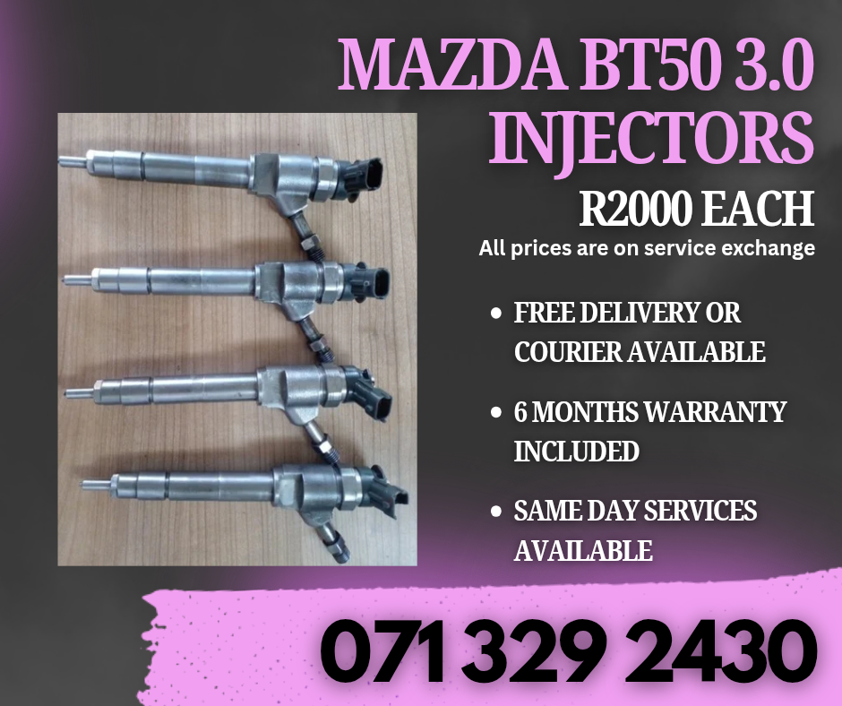 MAZDA BT50 3.0 DIESEL INJECTORS FOR SALE WITH WARRANTY - Private Seller MAZDA BT50 3.0 DIESEL INJECTORS FOR SALE WITH WARRANTY - Private Seller