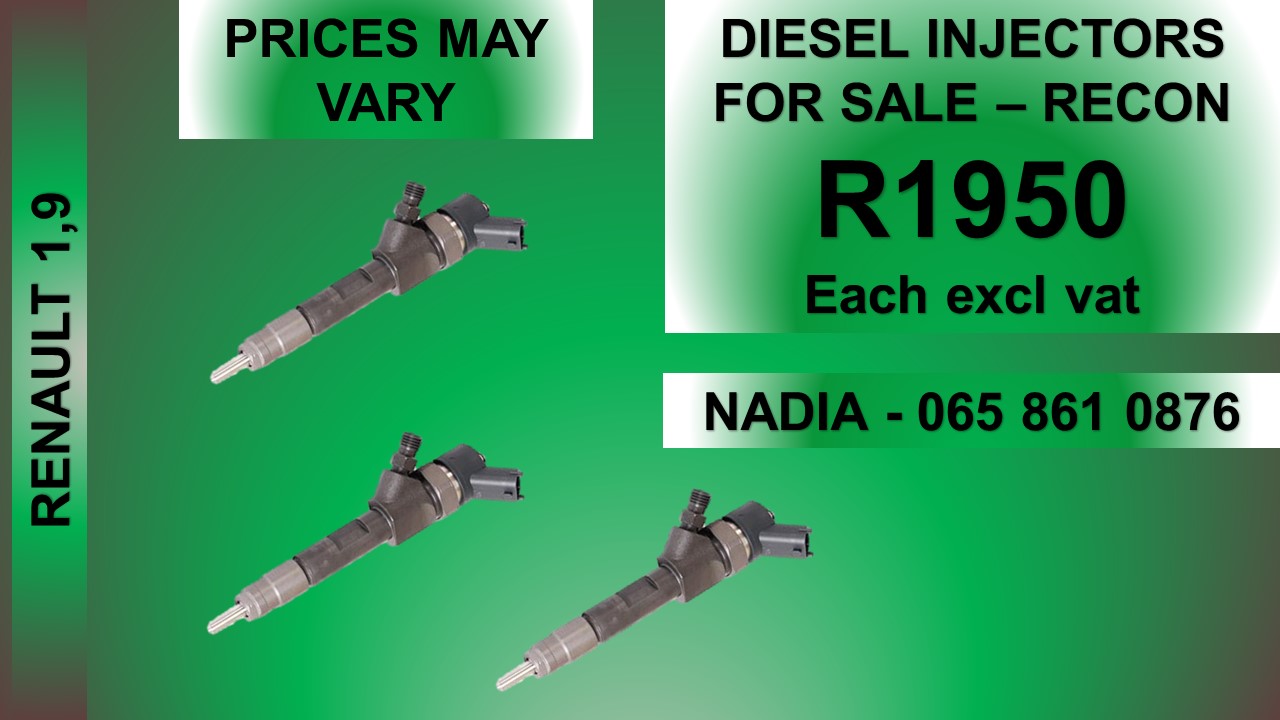 RENAULT 1.9 DIESEL INJECTORS FOR SALE OR TO RECON NATIONWIDE - Private Seller RENAULT 1.9 DIESEL INJECTORS FOR SALE OR TO RECON NATIONWIDE - Private Seller