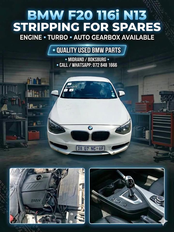 BMW F20 116i N13 AUTO 2014 STRIPPING FOR SPARES - Private Seller BMW F20 116i N13 AUTO 2014 STRIPPING FOR SPARES - Private Seller