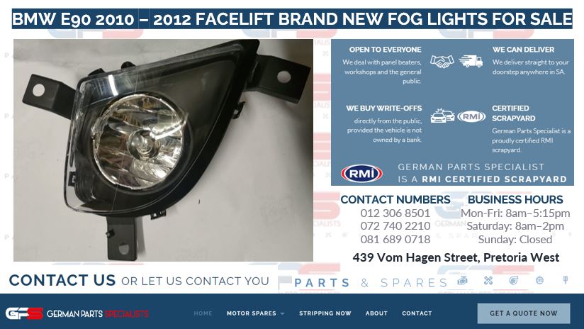 BMW E90 2010 – 2012 Facelift Brand New Fog Lights For Sale - Private Seller BMW E90 2010 – 2012 Facelift Brand New Fog Lights For Sale - Private Seller