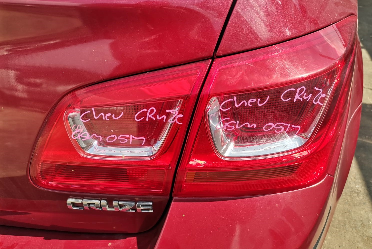 Used Chev Cruze Tail Lights Available for Sale - Private Seller Used Chev Cruze Tail Lights Available for Sale - Private Seller