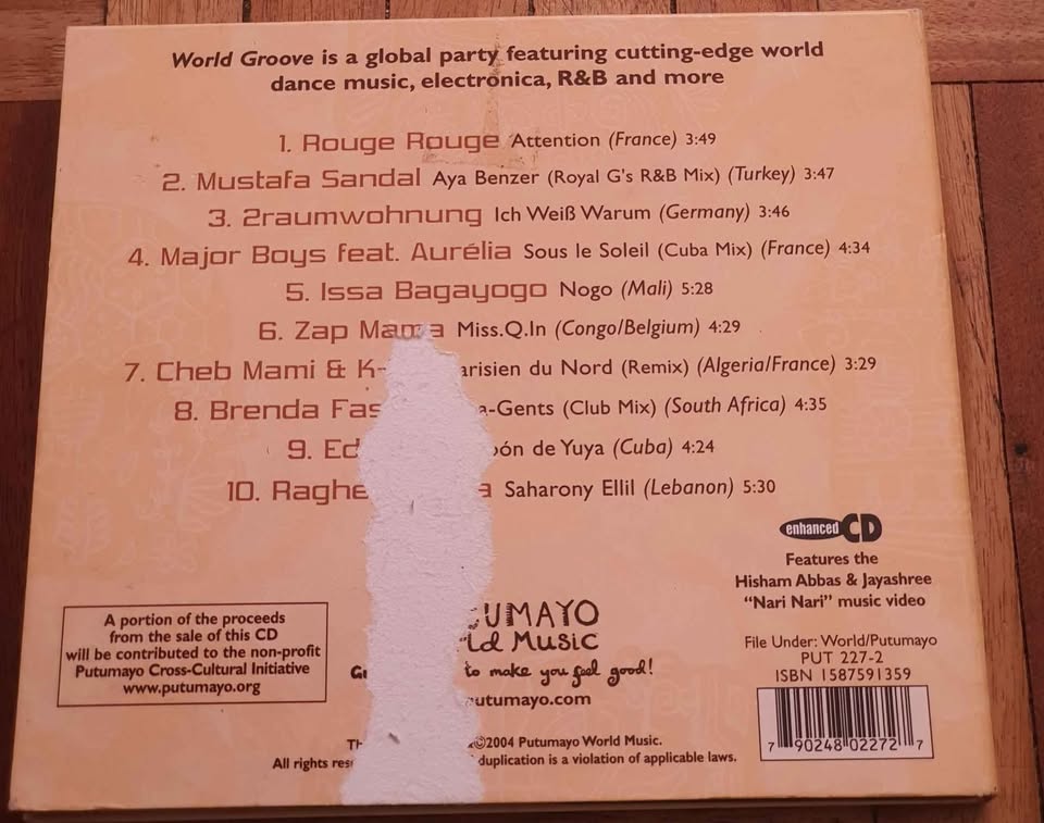 World Groove dance RnB music Cd