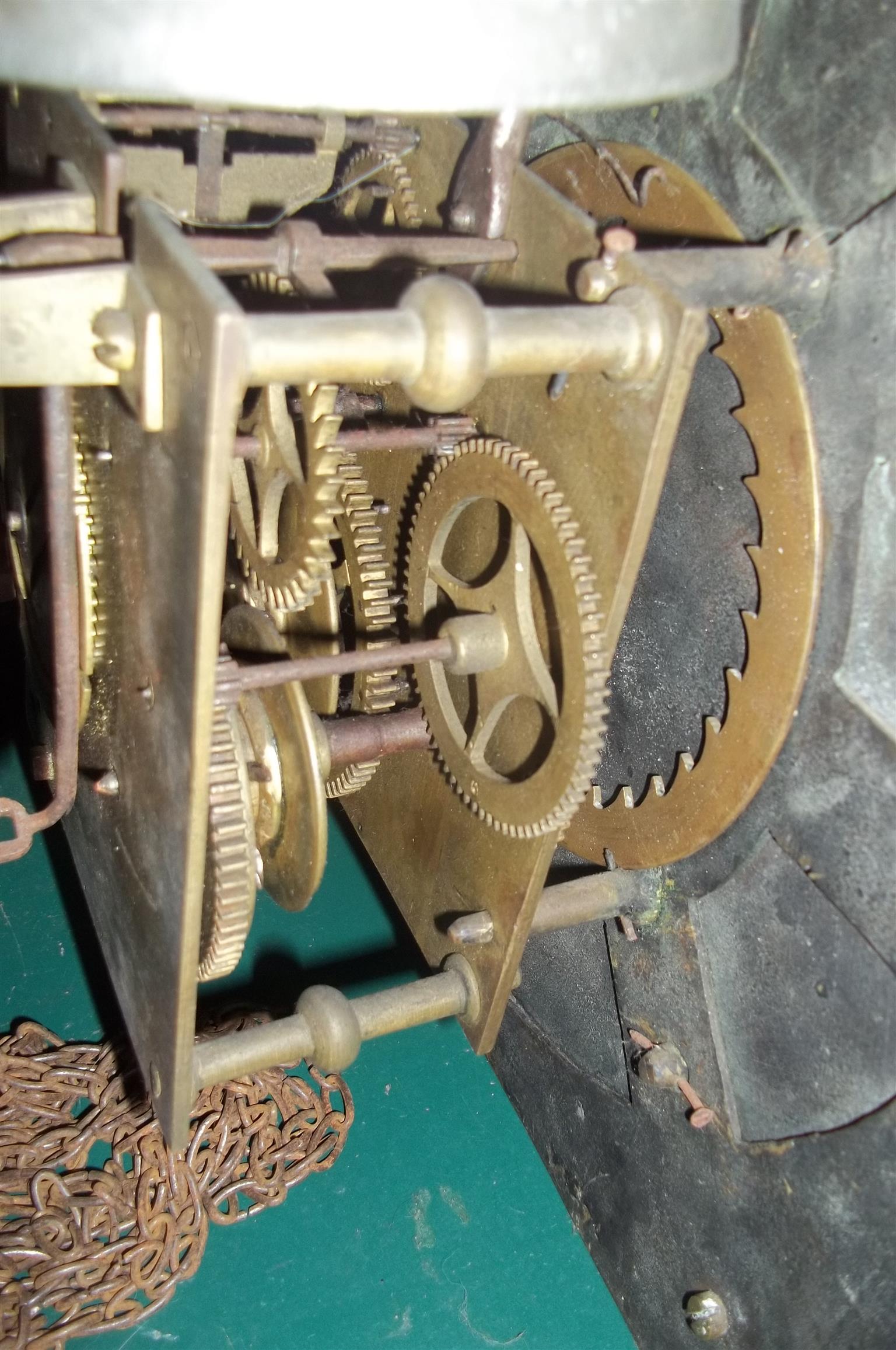 Antique Pedestal /Antique Clock Face